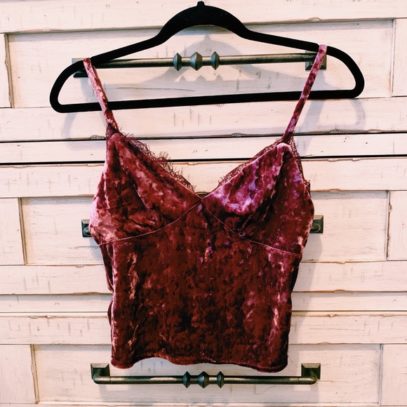 Forever 21 Tops - crushed velvet cami ✰